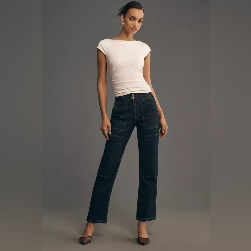NWT! Pilcro Anthropologie The Wanderer Mid-Rise Women’s Relaxed Jeans-  🖍️❄️